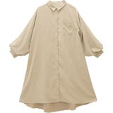 エステル起毛袖ボリュームシャツワンピース | FUNNY COMPANY＋  | 詳細画像27 