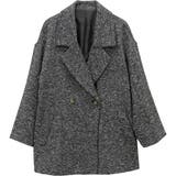 ヘリンボーンツイードダブルテーラードミドルコート | FUNNY COMPANY＋  | 詳細画像25 