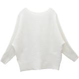 横リブボートネックドルマンニットプルオーバー | FUNNY COMPANY＋  | 詳細画像26 