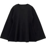 フレアスリーブペプラムニットプルオーバー | FUNNY COMPANY＋  | 詳細画像25 