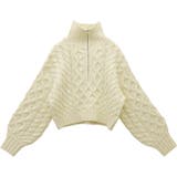 バルキーケーブルハーフジッププルオーバー | FUNNY COMPANY＋  | 詳細画像26 