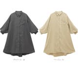 エステル起毛袖ボリュームシャツワンピース | FUNNY COMPANY＋  | 詳細画像9 