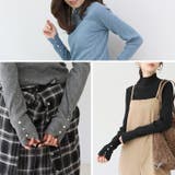 袖ボタンハイネックリブニットプルオーバー | FUNNY COMPANY＋  | 詳細画像3 