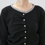 T/Cフライスｘメッシュドレープカーディガン | FUNNY COMPANY＋  | 詳細画像21 