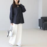 シワ加工フリルネック前開きブラウス | FUNNY COMPANY＋  | 詳細画像4 