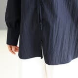 シワ加工フリルネック前開きブラウス | FUNNY COMPANY＋  | 詳細画像8 