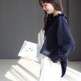 シワ加工フリルネック前開きブラウス | FUNNY COMPANY＋  | 詳細画像11 