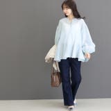 スキッパーペプラムブラウス  | FUNNY COMPANY＋  | 詳細画像6 