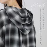 先染めプリントシアーフードシャツ | FUNNY COMPANY＋  | 詳細画像5 