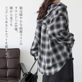 先染めプリントシアーフードシャツ | FUNNY COMPANY＋  | 詳細画像7 