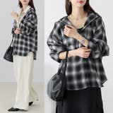 先染めプリントシアーフードシャツ | FUNNY COMPANY＋  | 詳細画像9 