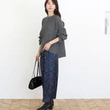 シャドーフラワーセミフレアロングスカート | FUNNY COMPANY＋  | 詳細画像11 