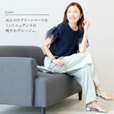 サテンイージーワイドパンツ | FUNNY COMPANY＋  | 詳細画像18 