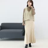 フェイクスエード裾フレアスカート | FUNNY COMPANY＋  | 詳細画像19 