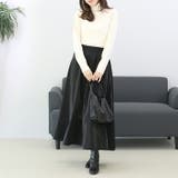 メタリックギャザーフレアスカート | FUNNY COMPANY＋  | 詳細画像11 