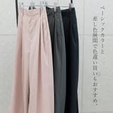 エステルツイルツータックセミワイドパンツ | FUNNY COMPANY＋  | 詳細画像12 