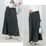 ニュアンス柄マットサテンロングスカート | FUNNY COMPANY＋  | 詳細画像13 