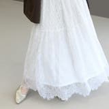 ペチ付切替レースロングスカート | FUNNY COMPANY＋  | 詳細画像17 