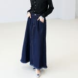 12.5oz裾フリンジデニムロングスカート | FUNNY COMPANY+ | 詳細画像11