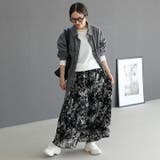 フラワープリントフレアスカート | FUNNY COMPANY＋  | 詳細画像12 