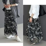 フラワープリントフレアスカート | FUNNY COMPANY＋  | 詳細画像13 