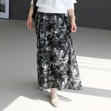 フラワープリントフレアスカート | FUNNY COMPANY＋  | 詳細画像15 