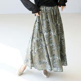 フラワープリントフレアスカート | FUNNY COMPANY＋  | 詳細画像18 