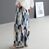 ニュアンス柄イージーワイドパンツ | FUNNY COMPANY＋  | 詳細画像18 