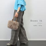 先染めチェックタックワイドパンツ | FUNNY COMPANY+  | 詳細画像17