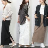 【撥水加工】ストレッチコットンツイルロングスカート | FUNNY COMPANY+ | 詳細画像12
