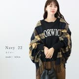 チェック大判ストール | FUNNY COMPANY＋  | 詳細画像13 