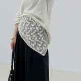 チュールフラワーレース三角スカーフ | FUNNY COMPANY＋  | 詳細画像13 