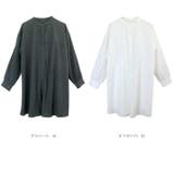 とろみツイルバックシャーリングシャツチュニック | FUNNY COMPANY＋  | 詳細画像10 