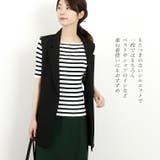 スクエアネックボーダーニットプルオーバー | FUNNY COMPANY＋  | 詳細画像13 