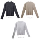 ボトルネックラメリブ編みニットプルオーバー  | FUNNY COMPANY＋  | 詳細画像12 