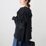 シワ加工袖フリル前開きブラウス | FUNNY COMPANY＋  | 詳細画像14 