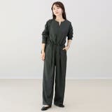 エステルツイルキーネックドロストオールインワン | FUNNY COMPANY＋  | 詳細画像12 