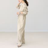 エステルツイルキーネックドロストオールインワン | FUNNY COMPANY＋  | 詳細画像15 