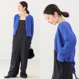 片畦ナイロンフェザークルーネックカーディガン | FUNNY COMPANY＋  | 詳細画像11 