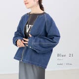 バレルスリーブデニムブルゾン | FUNNY COMPANY＋  | 詳細画像10 