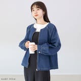 バレルスリーブデニムブルゾン | FUNNY COMPANY＋  | 詳細画像14 
