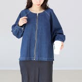 バレルスリーブデニムブルゾン | FUNNY COMPANY＋  | 詳細画像16 