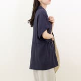 リネンブレンドドロストシャツチュニック | FUNNY COMPANY＋  | 詳細画像12 