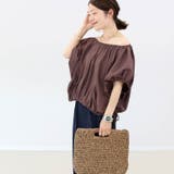 シワ加工裾ドロストギャザーブラウス | FUNNY COMPANY＋  | 詳細画像19 