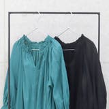 綿ボイルギャザーネックロングワンピース | FUNNY COMPANY+ | 詳細画像12