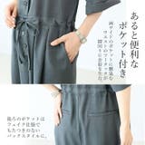 エステルツイル開襟オールインワンサロペット | FUNNY COMPANY＋  | 詳細画像12 
