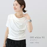 T/C天竺ドレープネック半袖プルオーバー | FUNNY COMPANY＋  | 詳細画像12 