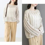 針抜きラメニットプルオーバー | FUNNY COMPANY＋  | 詳細画像17 