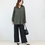 シワ加工長袖ドルマンスキッパーシャツ | FUNNY COMPANY＋  | 詳細画像11 