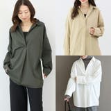 シワ加工長袖ドルマンスキッパーシャツ | FUNNY COMPANY＋  | 詳細画像19 